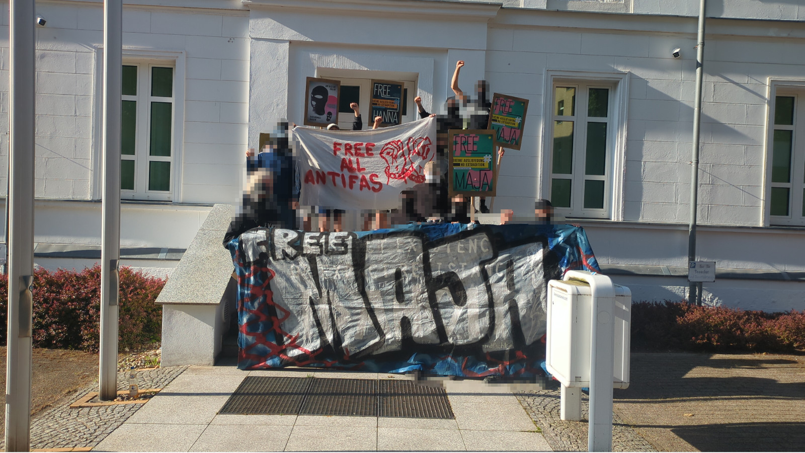 Kundgebung gegen die Auslieferung von Maja nach Ungarn