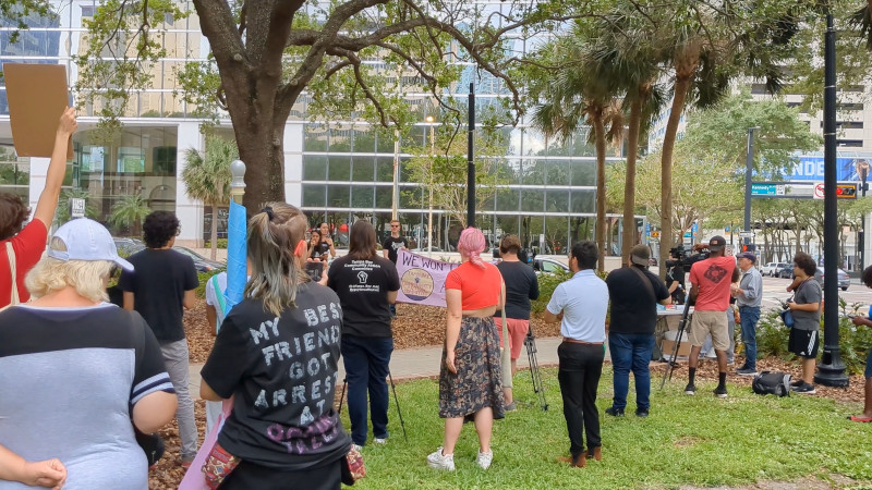 The rally from near the back