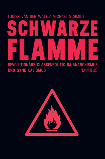 ein bild des schwarzen buchtitels. drauf ist eine rote flamme in einem roten dreieck