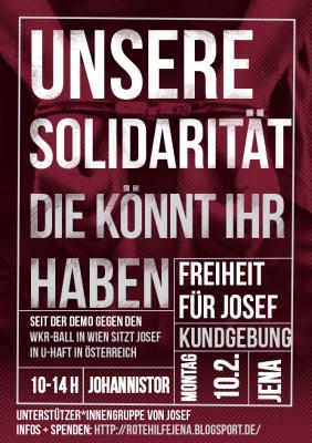 plakat mit termin für die kundgebung